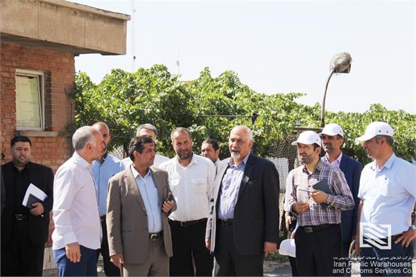 بازدید مدیرعامل شرکت انبارهای عمومی و خدمات گمرکی غرب از پروژه‌های عمرانی شرکت غرب