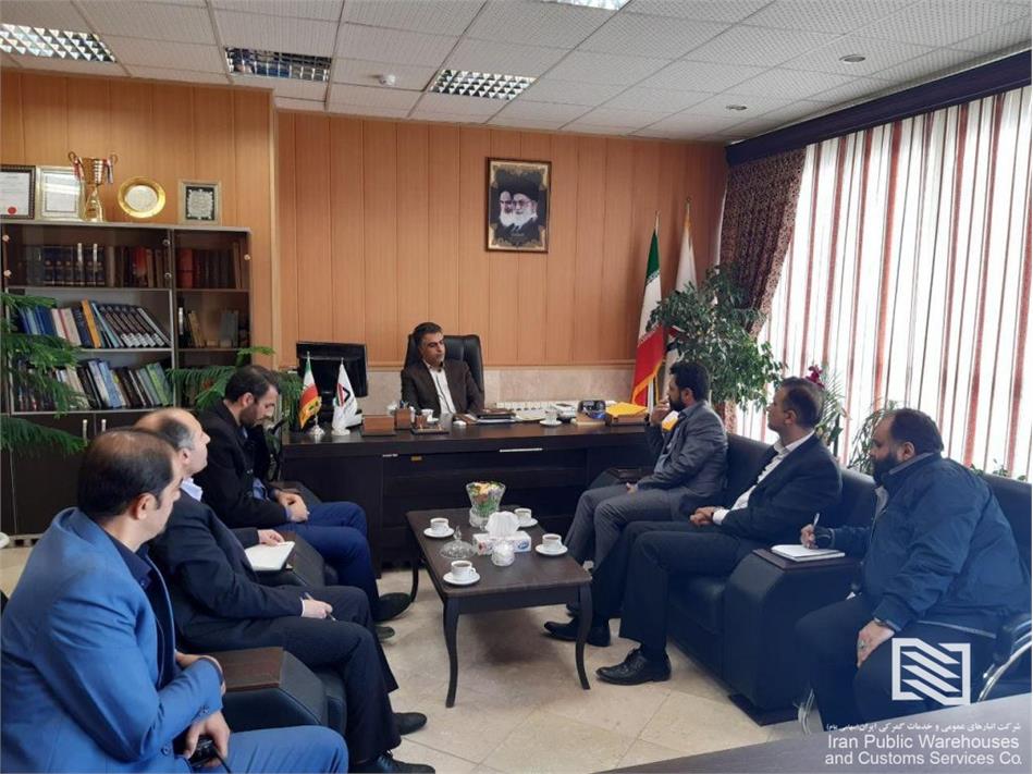 بازدید سرپرست شرکت انبارهای عمومی و خدمات گمرکی غرب از شعبه زنجان