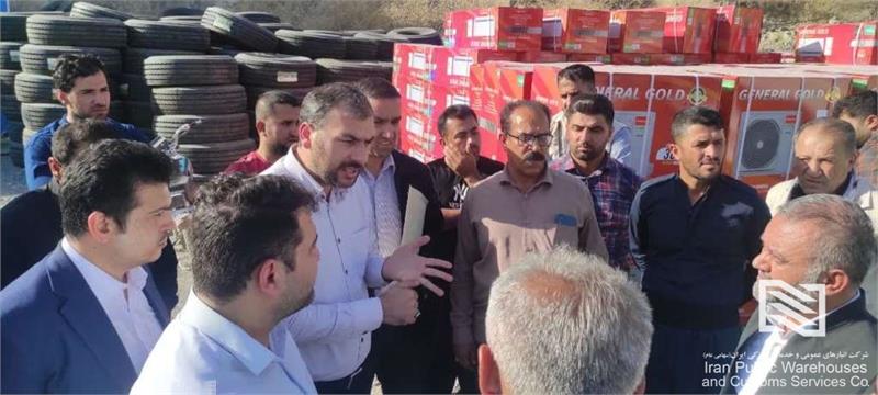 بازدید مدیرعامل شرکت انبارهای عمومی و خدمات گمرکی غرب از شعب استان کرمانشاه