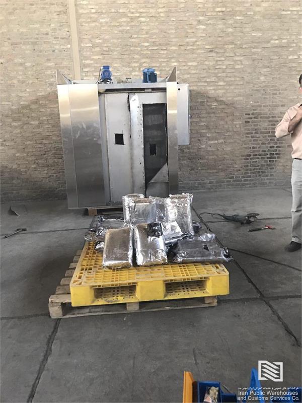 کشف مواد مخدر در شرکت انبارهای عمومی  و خدمات گمرکی غرب